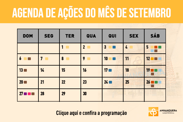 Agenda de setembro