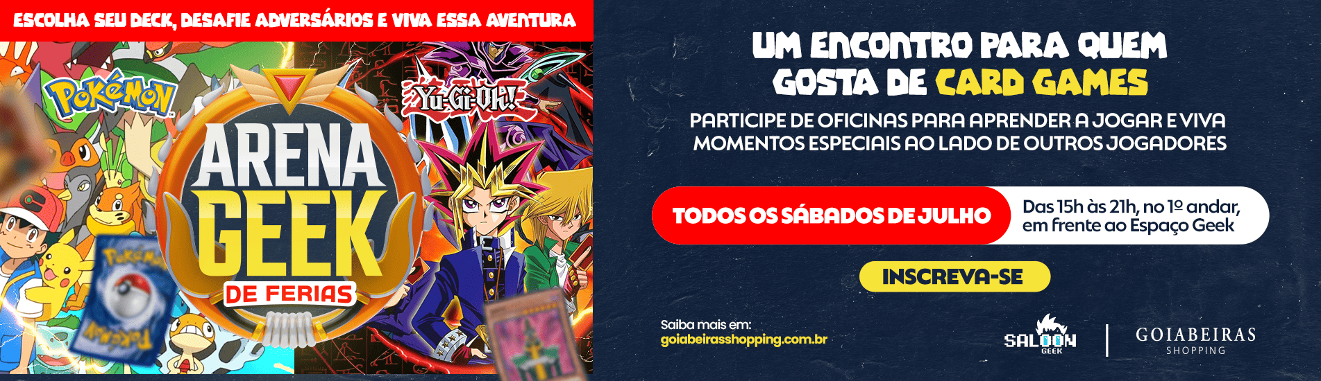 ARENA GEEK DE FÉRIAS 
