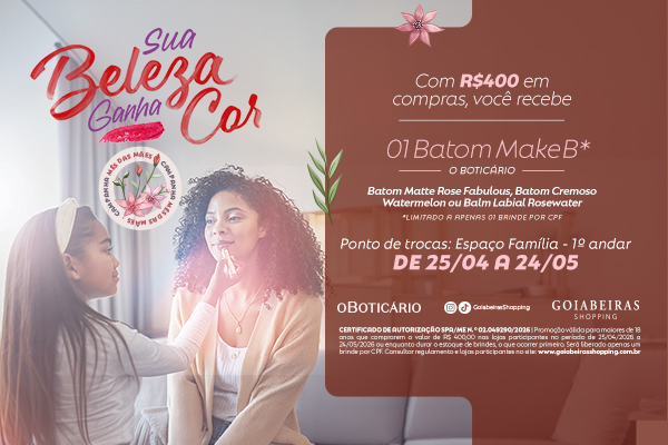 SUA BELEZA GANHA COR