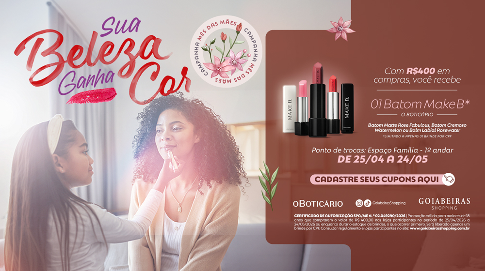 SUA BELEZA GANHA COR