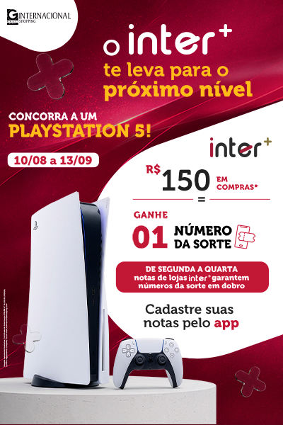 Dê o play na sorte com o inter+! 🎮