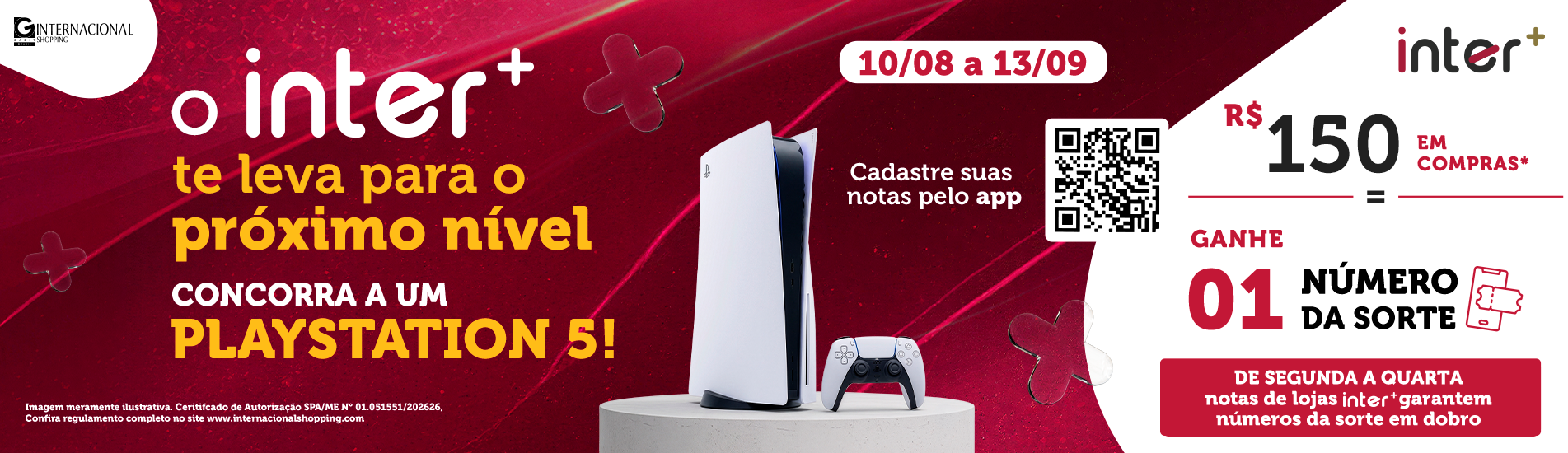 Dê o play na sorte com o inter+! 🎮