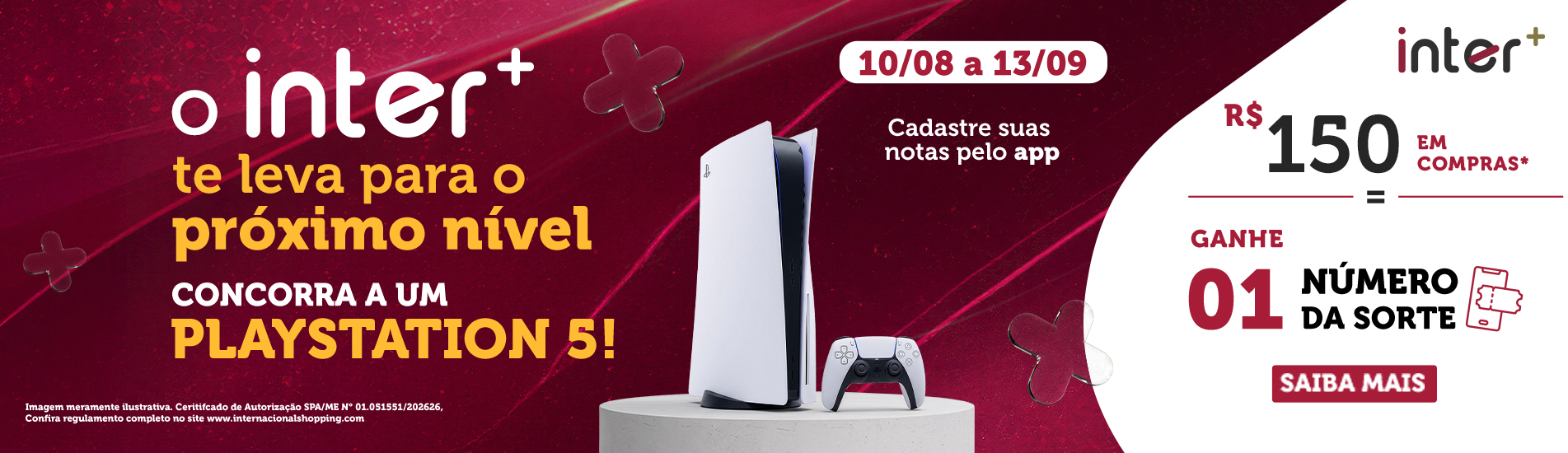 Dê o play na sorte com o inter+! 🎮