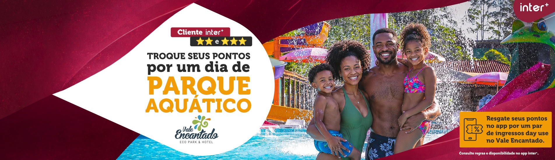 Troque seus pontos por um dia de Paque Aquáticio