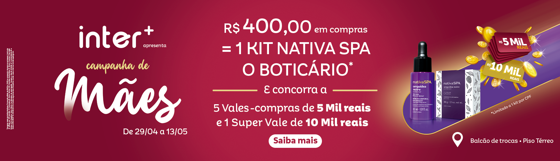 🌺Campanha de Mães Internacional Shopping🌺
