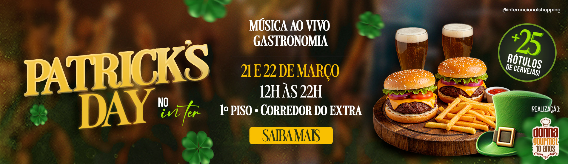 Patrick’s Day no Internacional Shopping