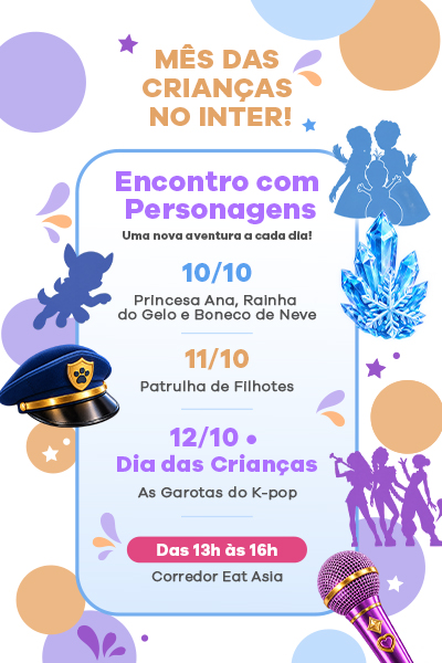 Mês das Crianças - Encontro com Personagens 