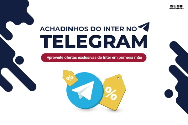 Participe do nosso grupo do Telegram: Achadinhos do Inter!