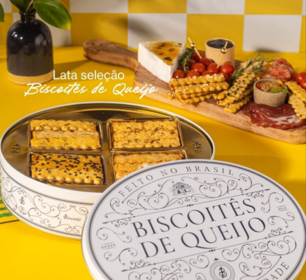 LATA DA SELEÇÃO - BISCOITOS DE QUEIJO