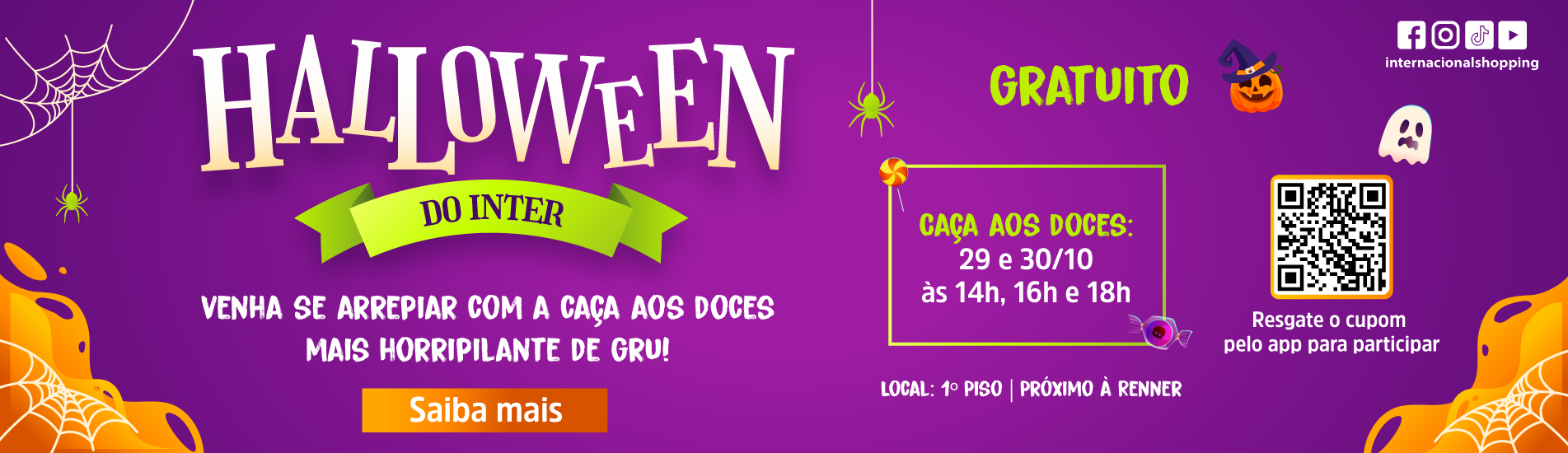 Halloween do Inter - Caça aos Doces Halloween do Inter - Caça aos Doces