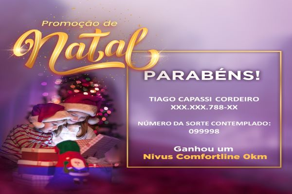 Ganhador da Promoção de Natal 2022 Ganhador da Promoção de Natal 2022
