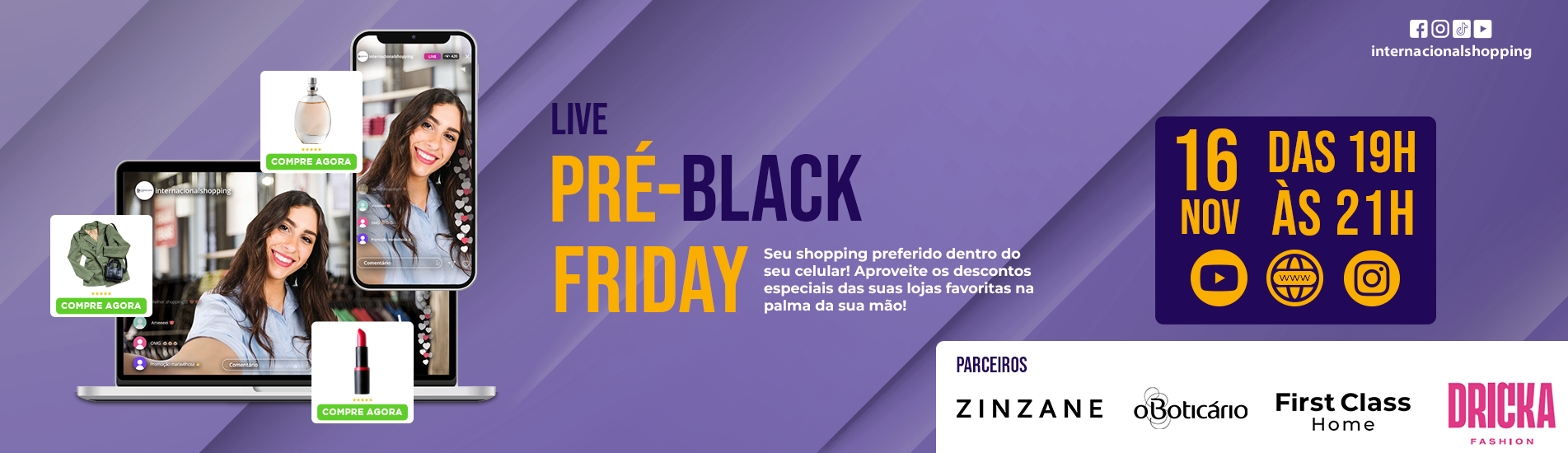 Live Pré-Black Friday do Inter!! Live Pré-Black Friday do Inter!!