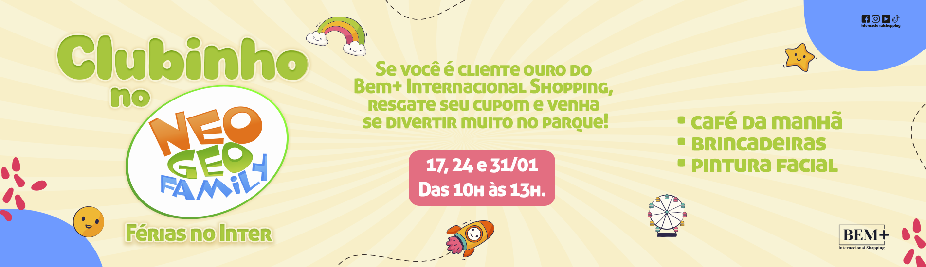 Clubinho no Neo Geo - Férias no Inter Clubinho no Neo Geo - Férias no Inter