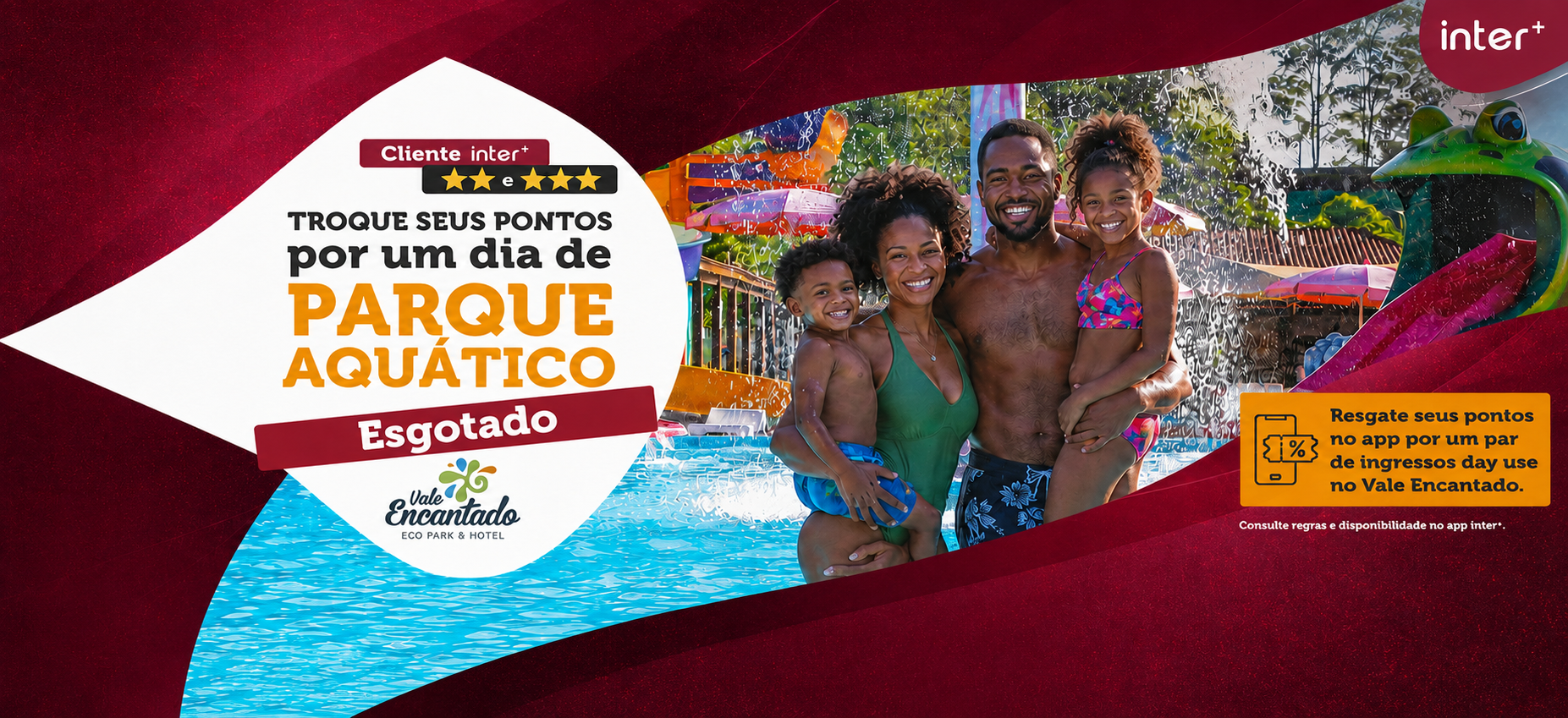 Troque seus pontos por um dia de Parque Aquáticio