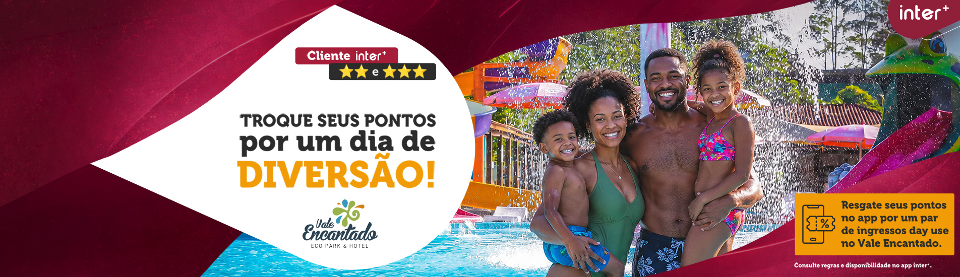 Troque seus pontos por um dia de Parque Aquáticio