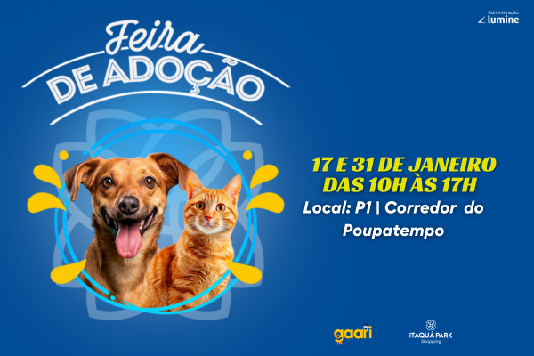 Feira de Adoção.	