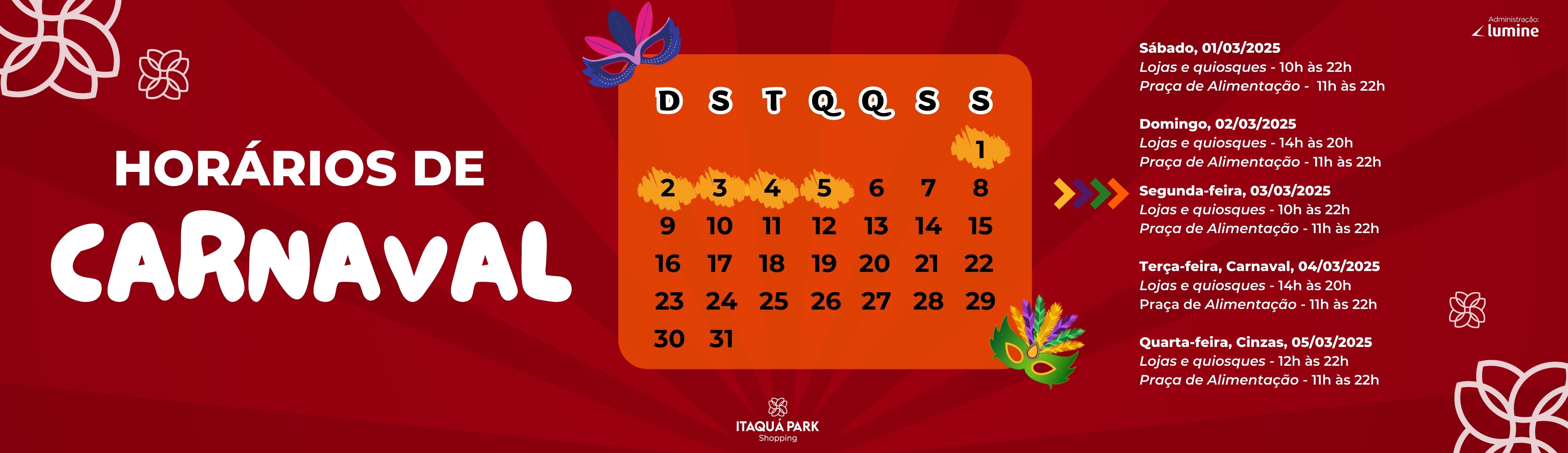 Horarios Carnaval 