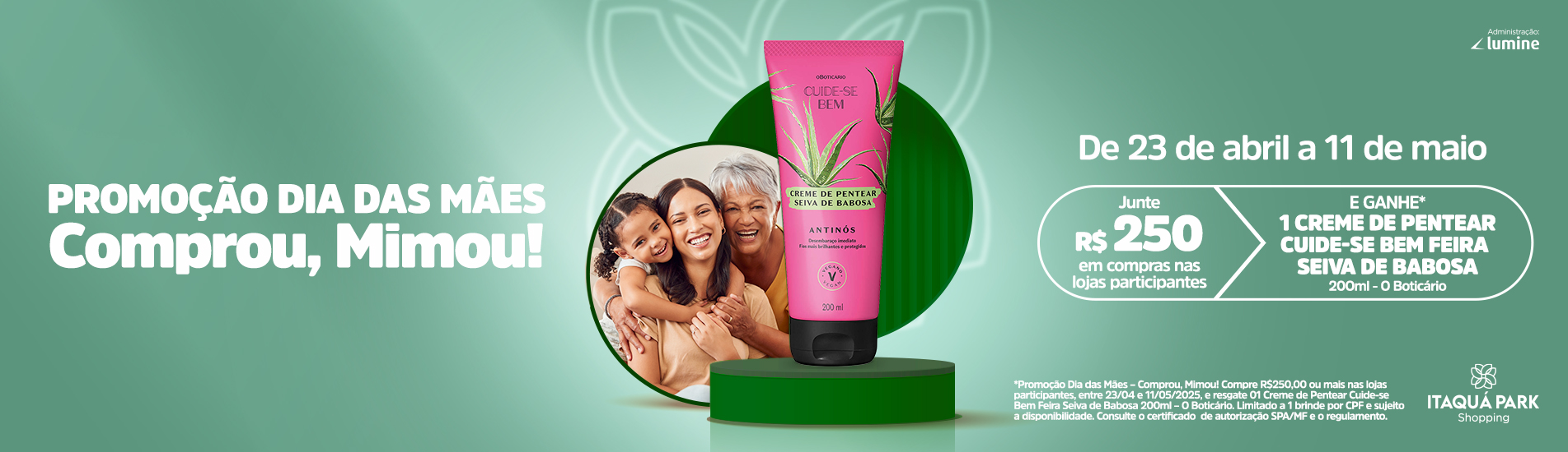 PROMOÇÃO MÃES