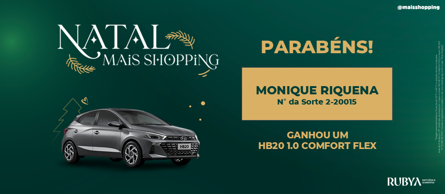 Vencedor(a) Campanha de Natal 2025 - Carro HB20 comfort Flex