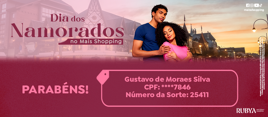 Ganhador da Promoção de Dia dos Namorados 2026