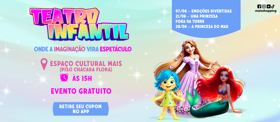 Teatro Infantil no Mais - junho