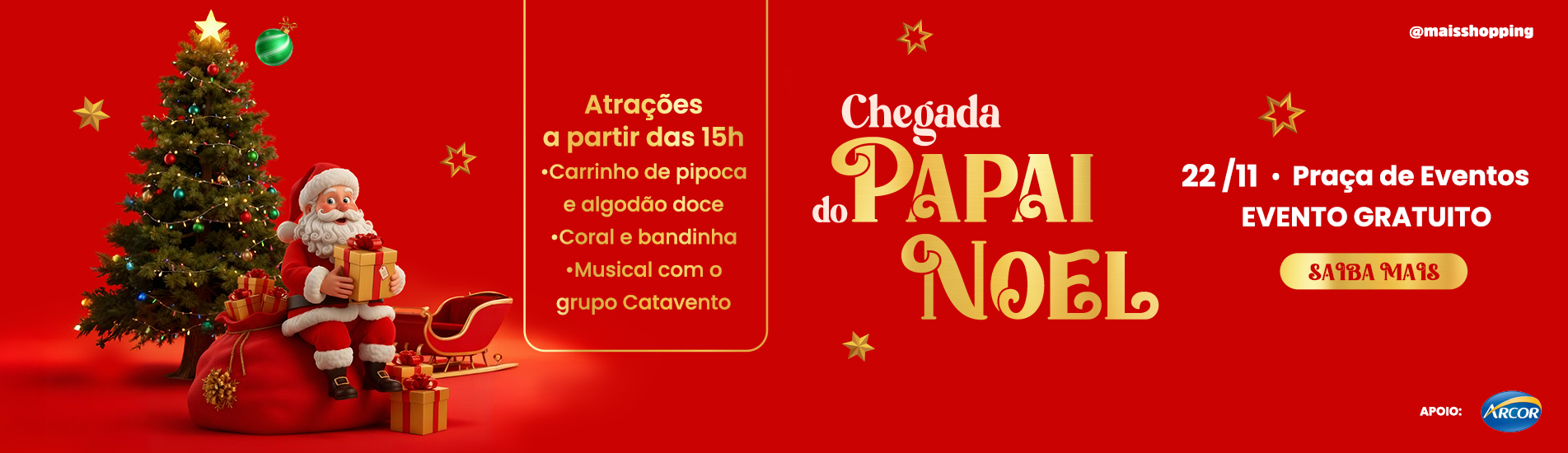 Chegada do Papai Noel 2025