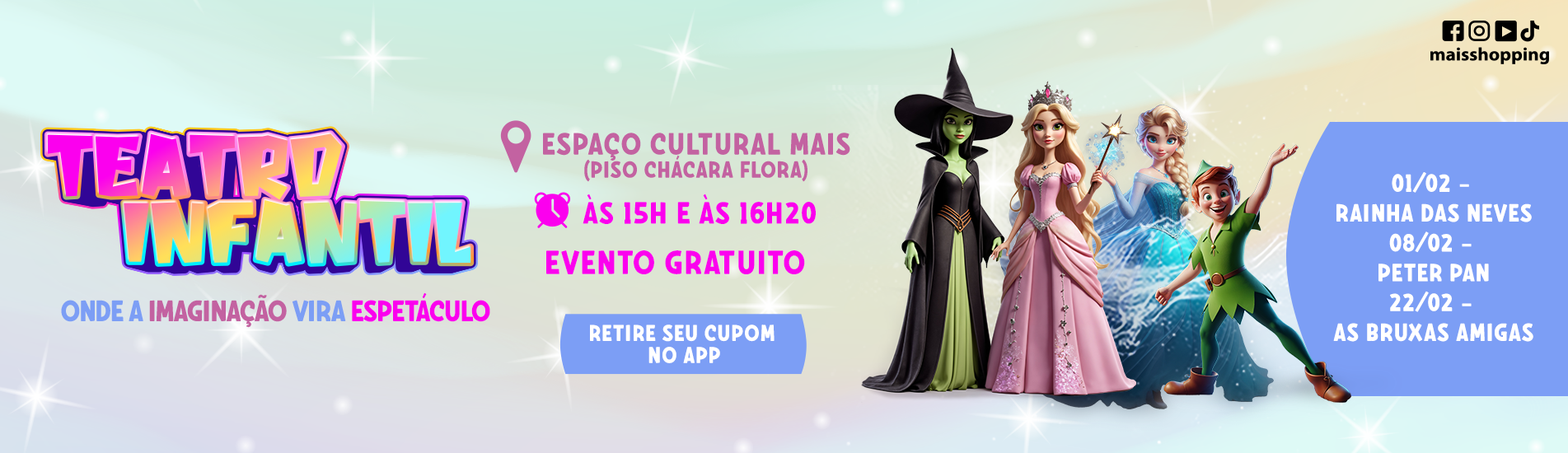Teatro Infantil no Mais 2026