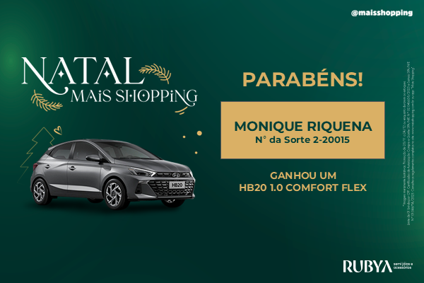 Vencedor(a) Campanha de Natal 2025 - Carro HB20 comfort Flex