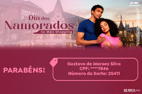 Ganhador da Promoção de Dia dos Namorados 2026