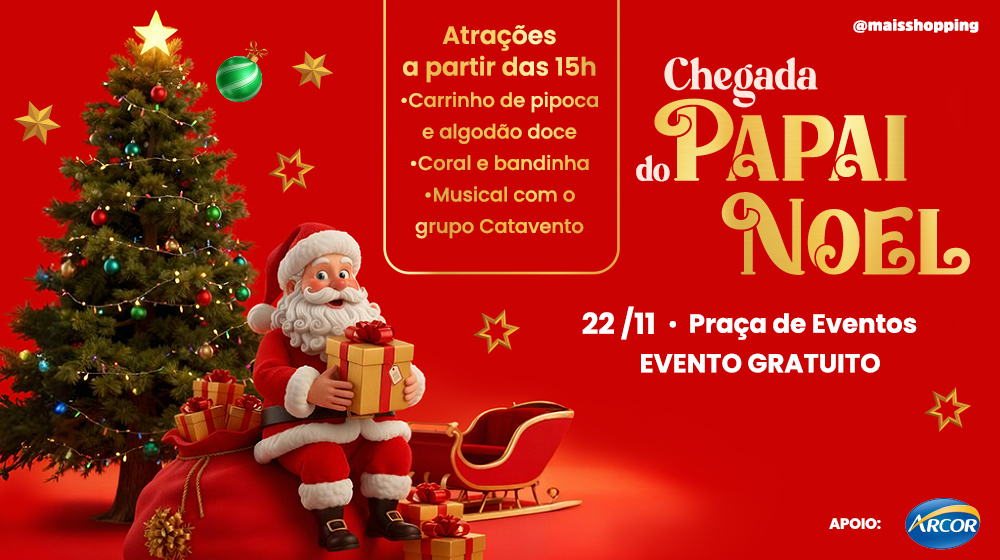 Chegada do Papai Noel 2025