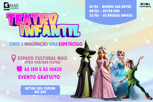 Teatro Infantil no Mais 2026
