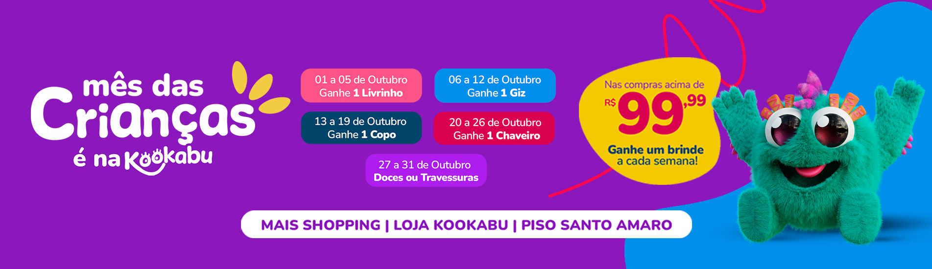 Mês das Crianças é na Kookabu