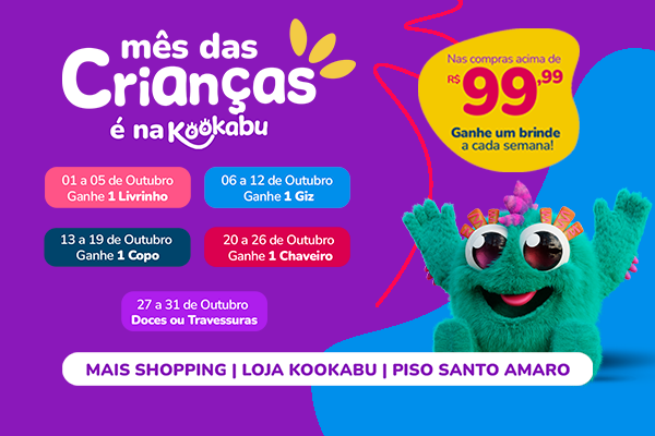 Mês das Crianças é na Kookabu