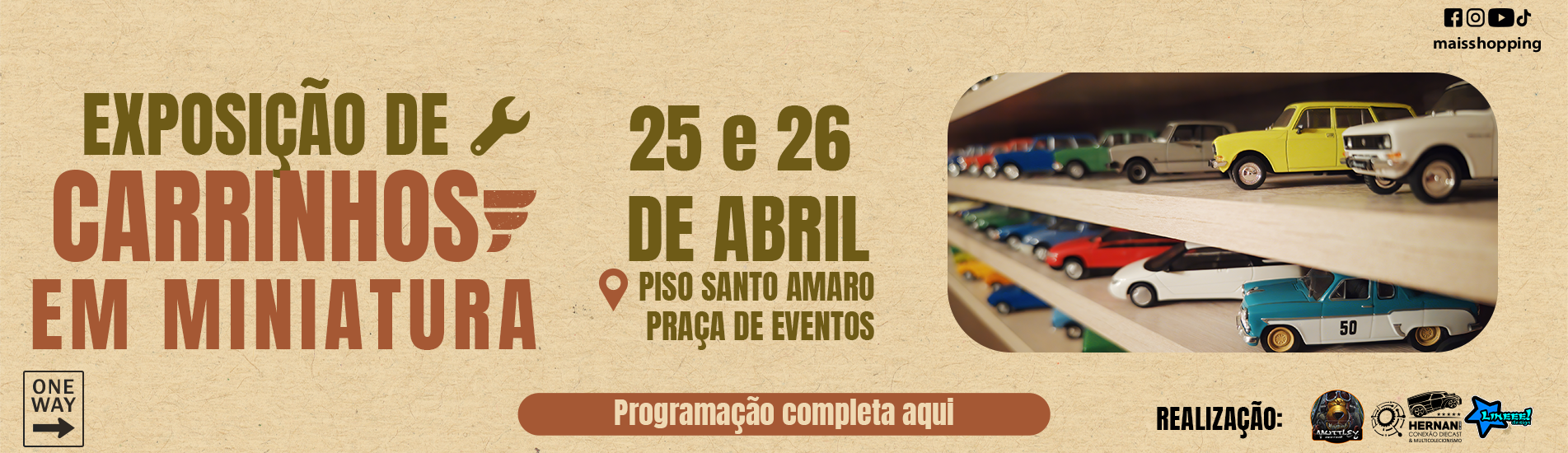 Exposição de Carrinhos em Miniaturas - 2026