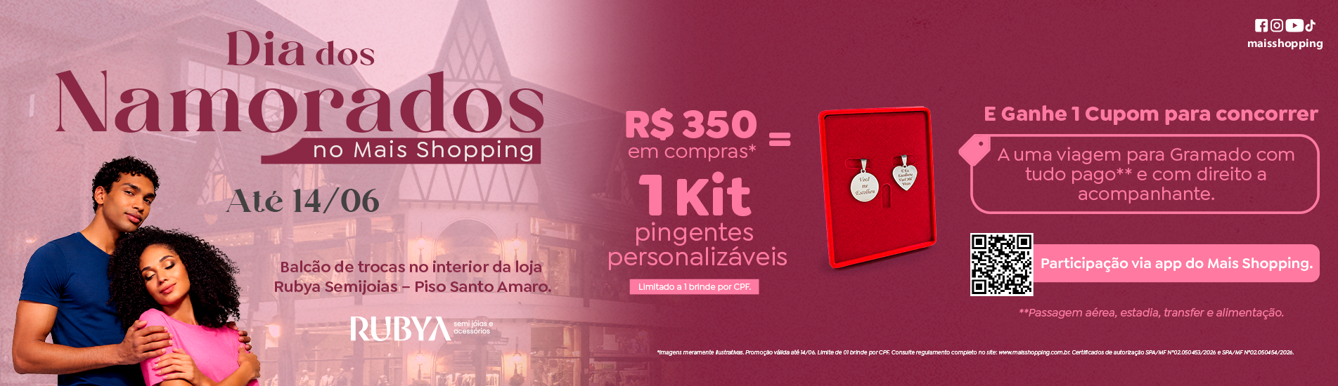 Dia dos Namorados Mais Shopping 2026
