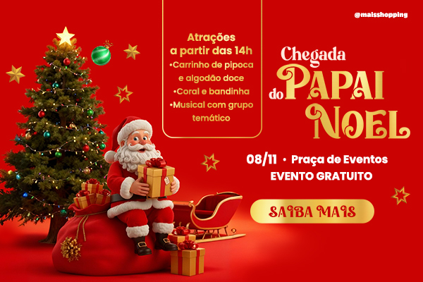 Chegada do Papai Noel 2026