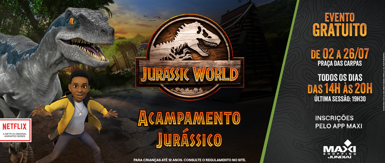 Acampamento Jurássico - Férias julho/26