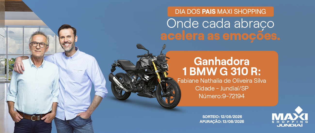 Ganhadora Promoção Dia dos Pais 2026