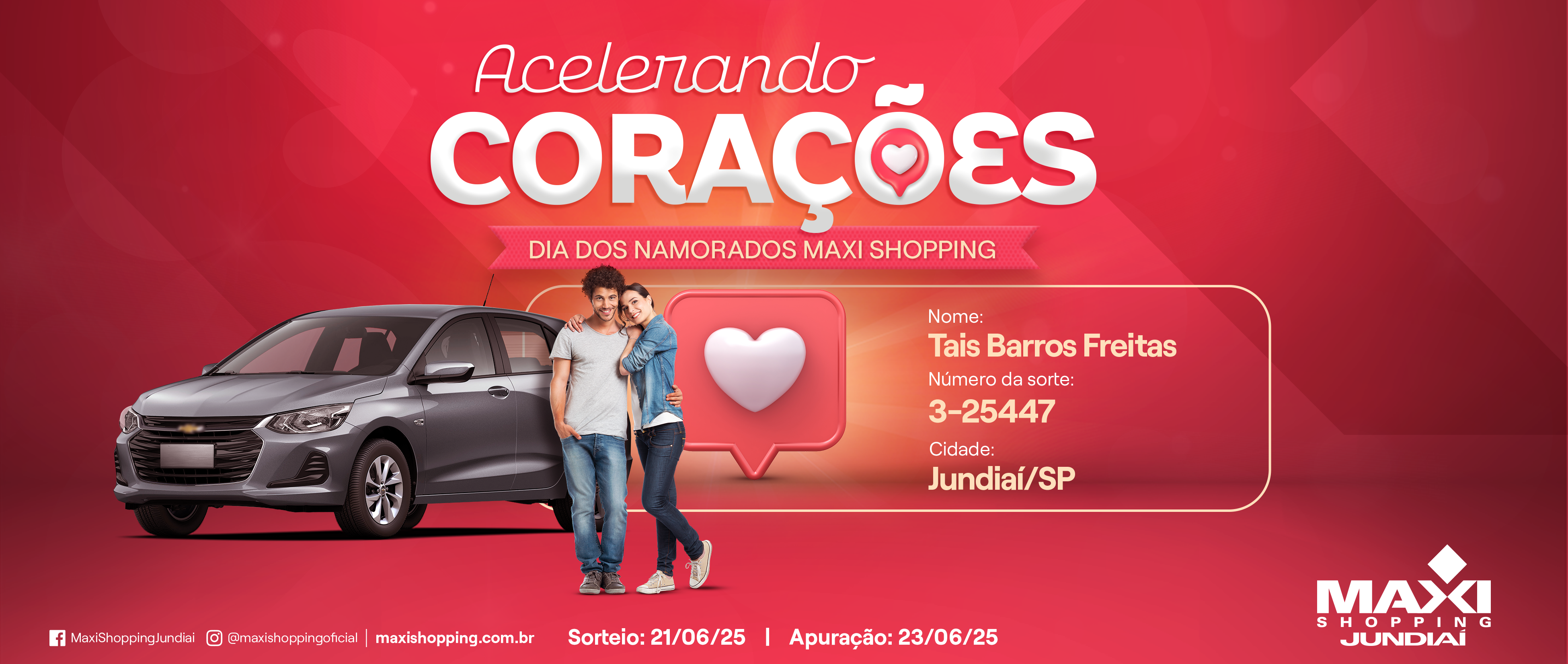 Ganhadora promoção dia dos namorados 2025 