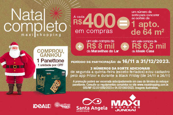 Natal Completo Maxi Shopping Jundiaí 