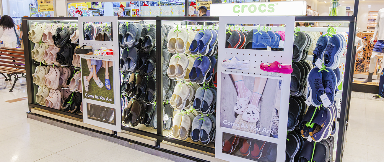 Inaugurou o quiosque da Crocs no Maxi Shopping Jundiaí 