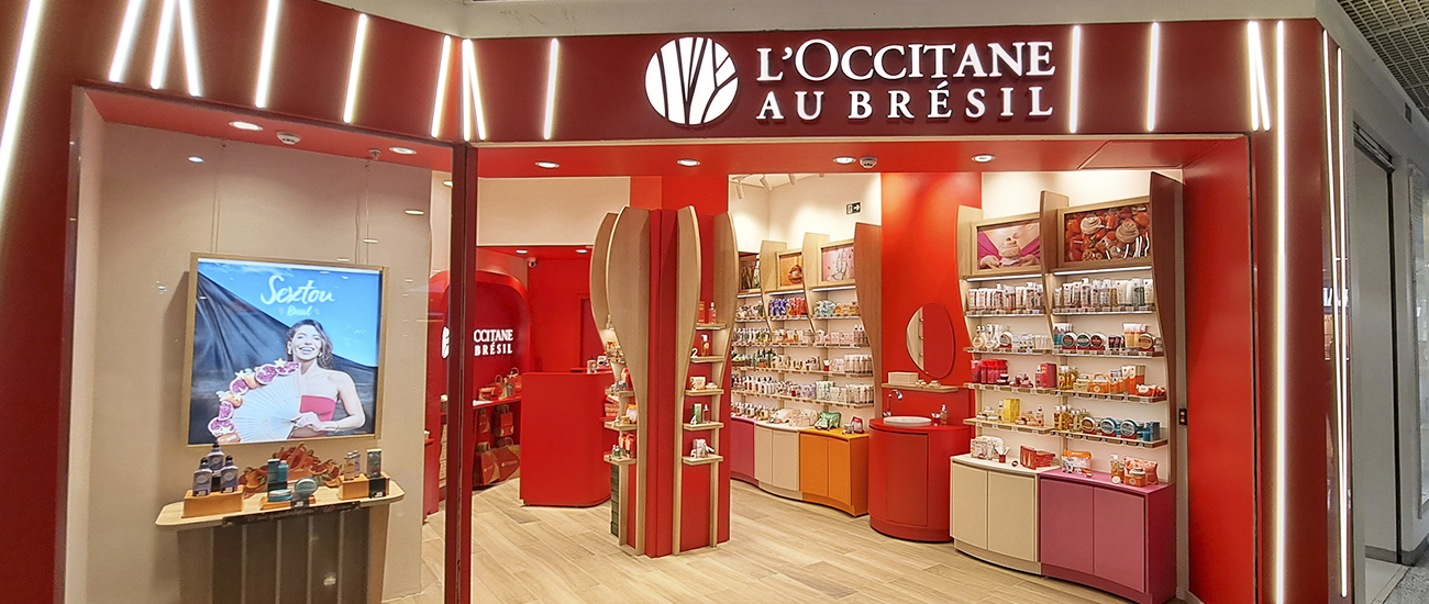 Inaugurou da loja L´Occitane Au Brésil no Maxi Shopping Jundiaí 