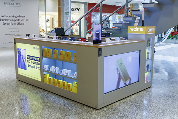 Inaugurou o quiosque Realme no Maxi Shopping Jundiaí 