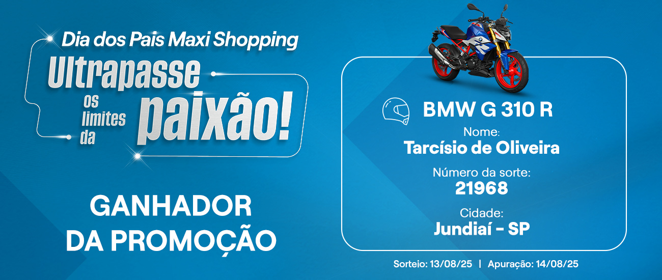 Ganhador da Promoção de Dia dos Pais 2025