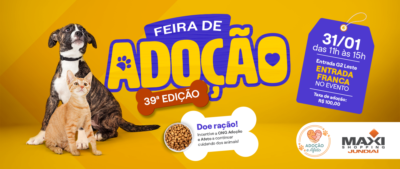 39º Feira de Adoção no Maxi Shopping Jundiaí 