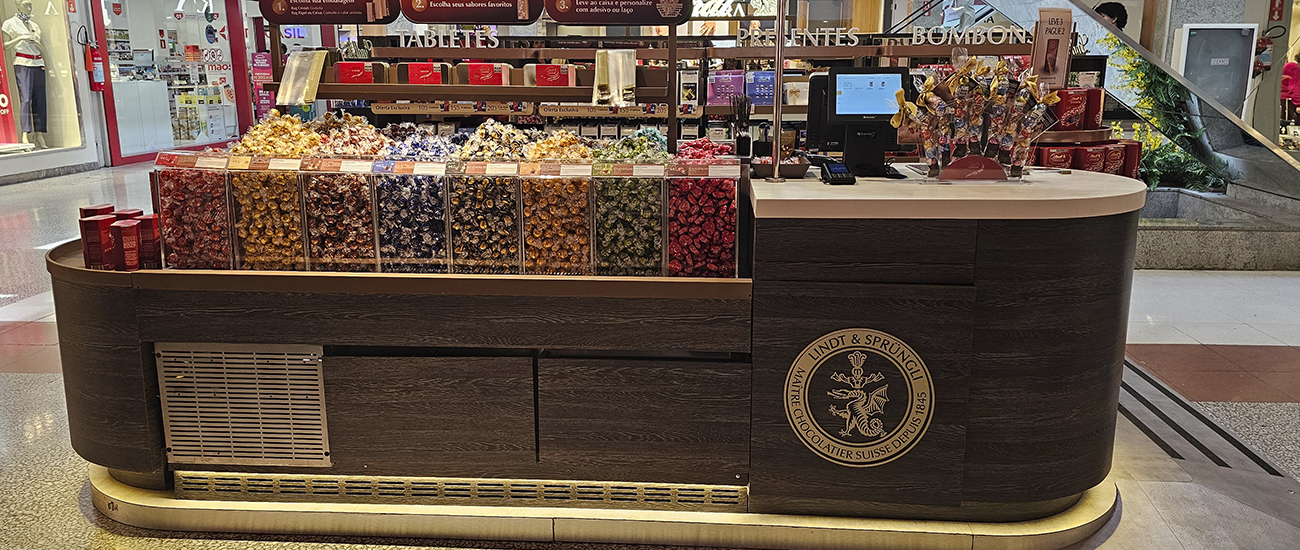 Quiosque da Lindt inaugura no Maxi Shopping Jundiaí 