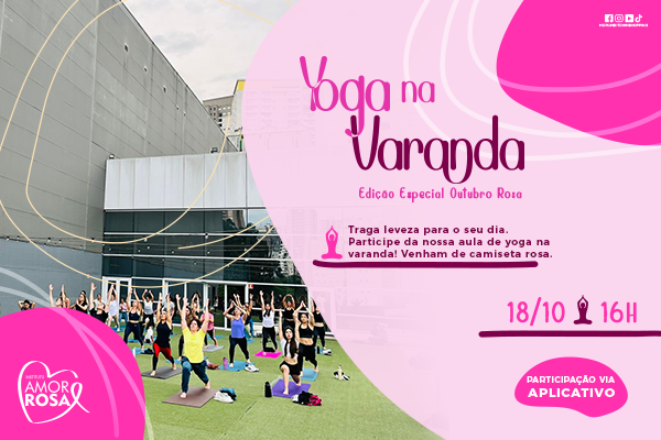 Yoga na Varanda Outubro Rosa