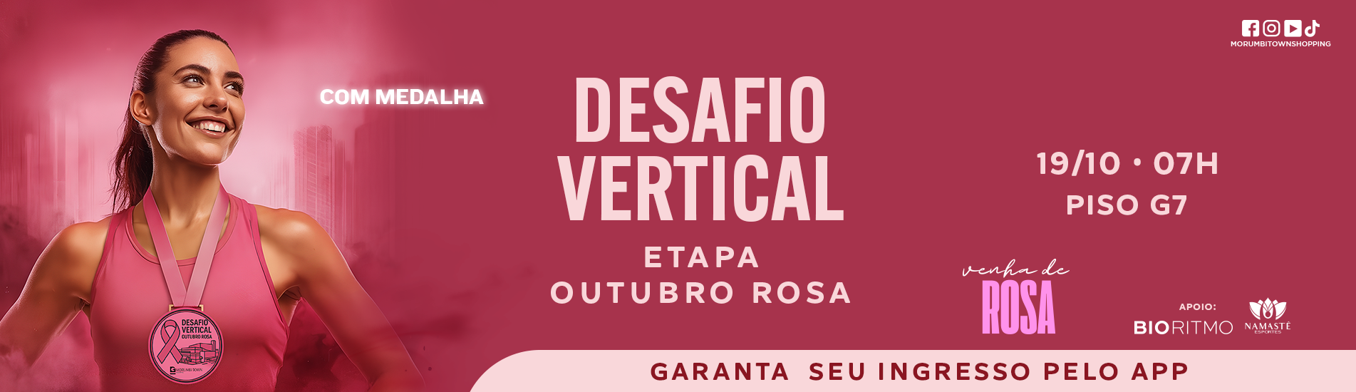 Desafio Vertical Outubro Rosa 