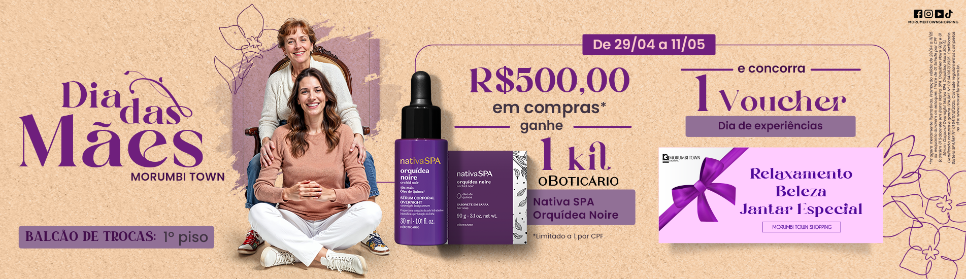 Promoção do Dia das Mães 2025