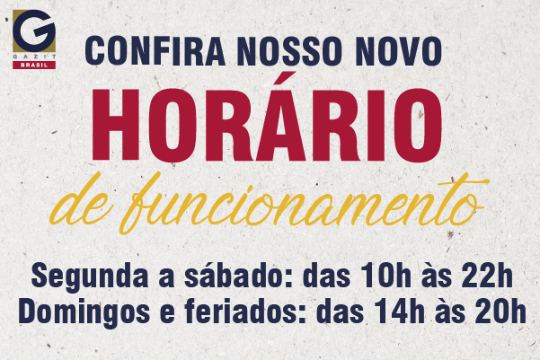 NOVO HORÁRIO DE FUNCIONAMENTO